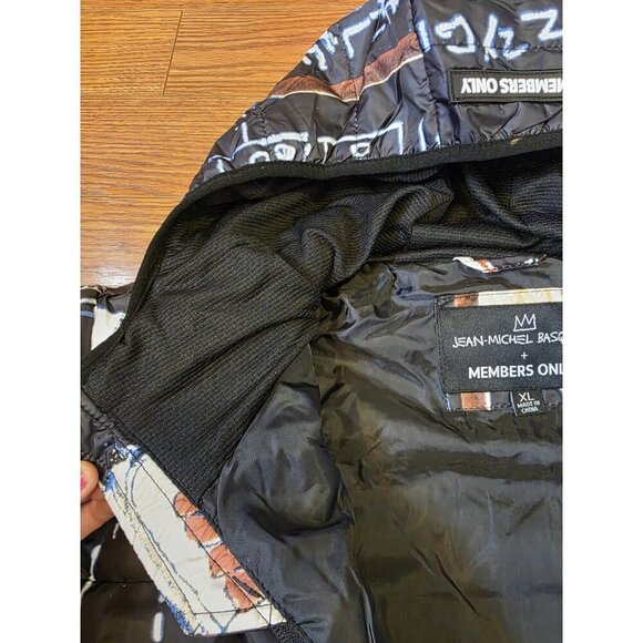 Jean-Michel Basquiat x Members only Alchemy Puffy Jacket Mens Sz XXL Hooded Coat - Picture 11 of 16